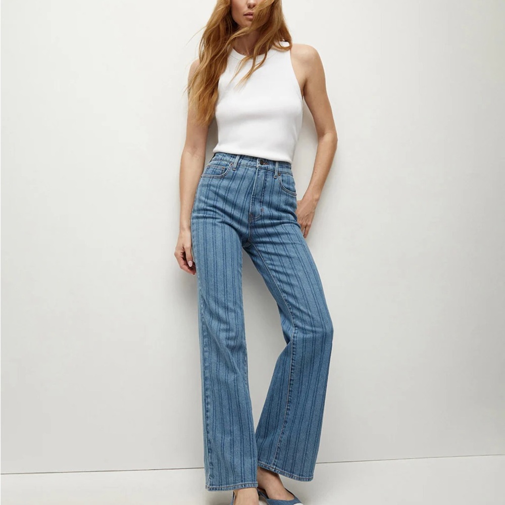 Veronica Beard Crosbie Striped Jean NWT